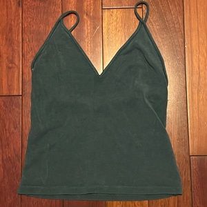 Brandy melville green tank crop top